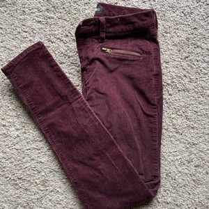 Express corduroy skinny jeans